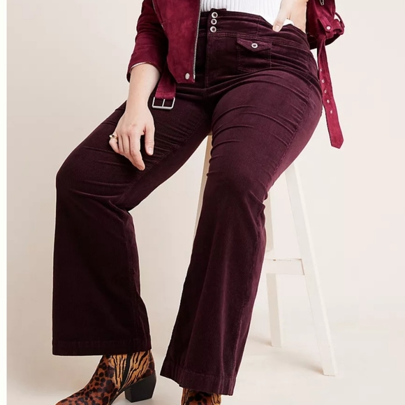 Anthropologie Pants - Anthropologie Pilcro and the Letterpress High-Rise Bootcut Corduroy Pants